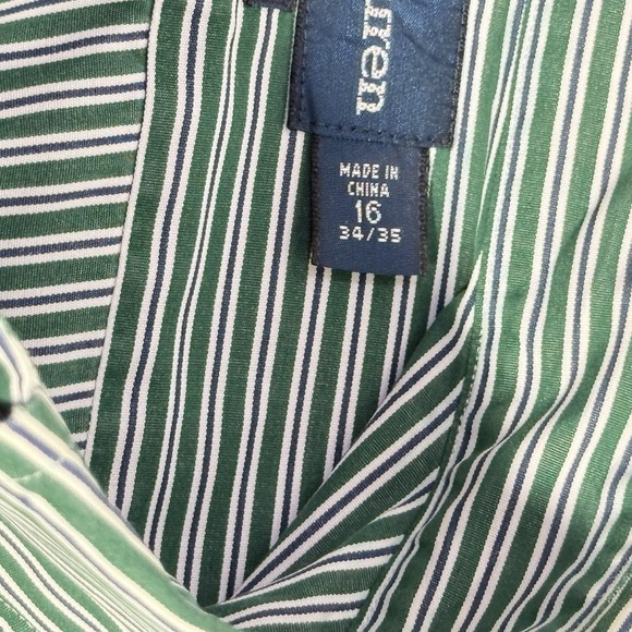 Ralph Lauren Mens Large Custom Fit Green Collegiate Stripe Purple Pony - Picture 4 of 5